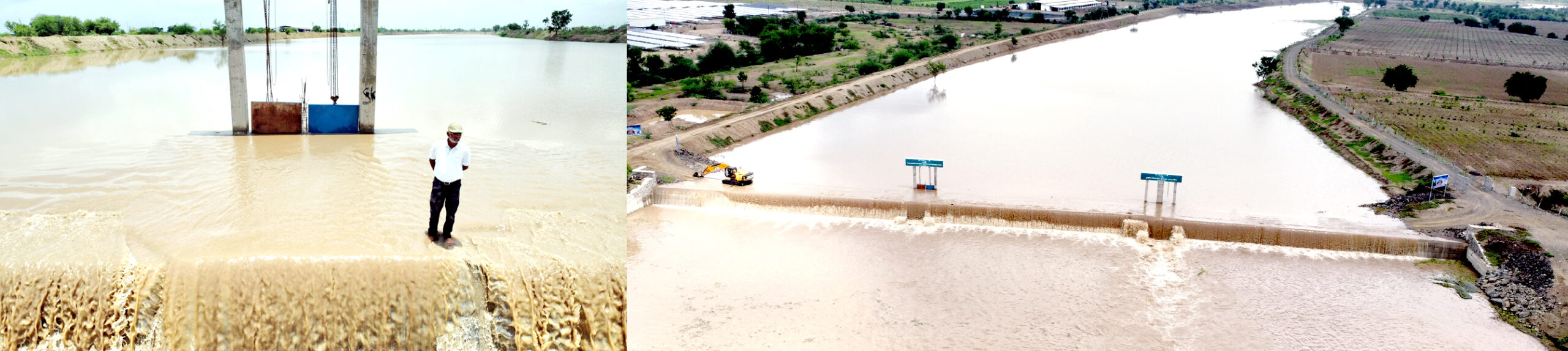 લાઠી-લીલીયામાં જળ ક્રાતિ : ગાગડીયો નદી પરના ચેકડેમો છલકાયા